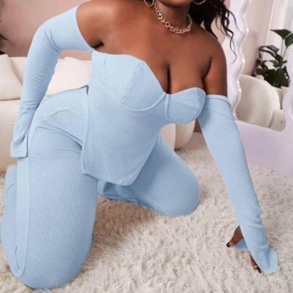 Blue Two Piece Set